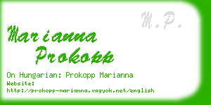 marianna prokopp business card